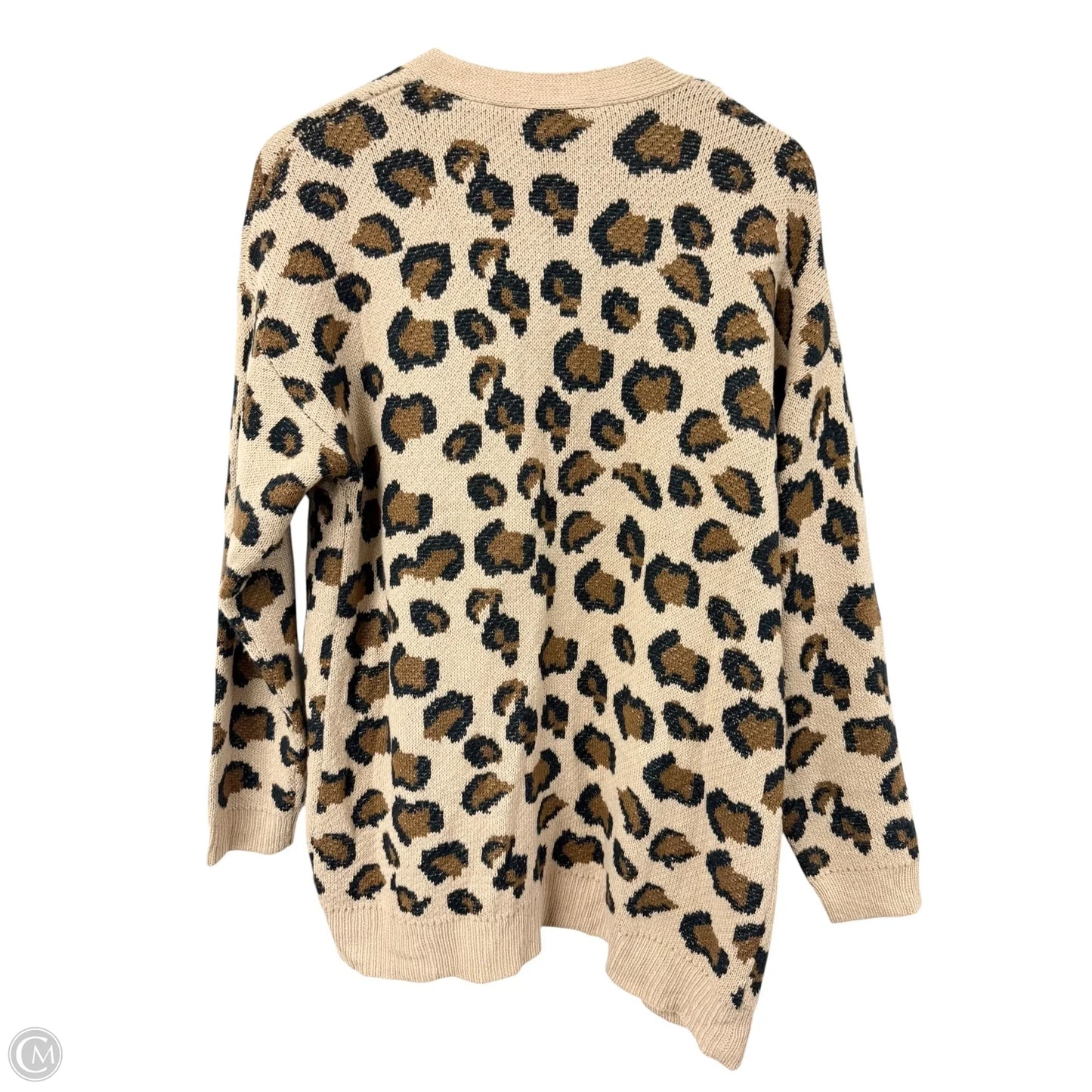 Sweater Cardigan By Hayden La In Leopard Print, Size: S