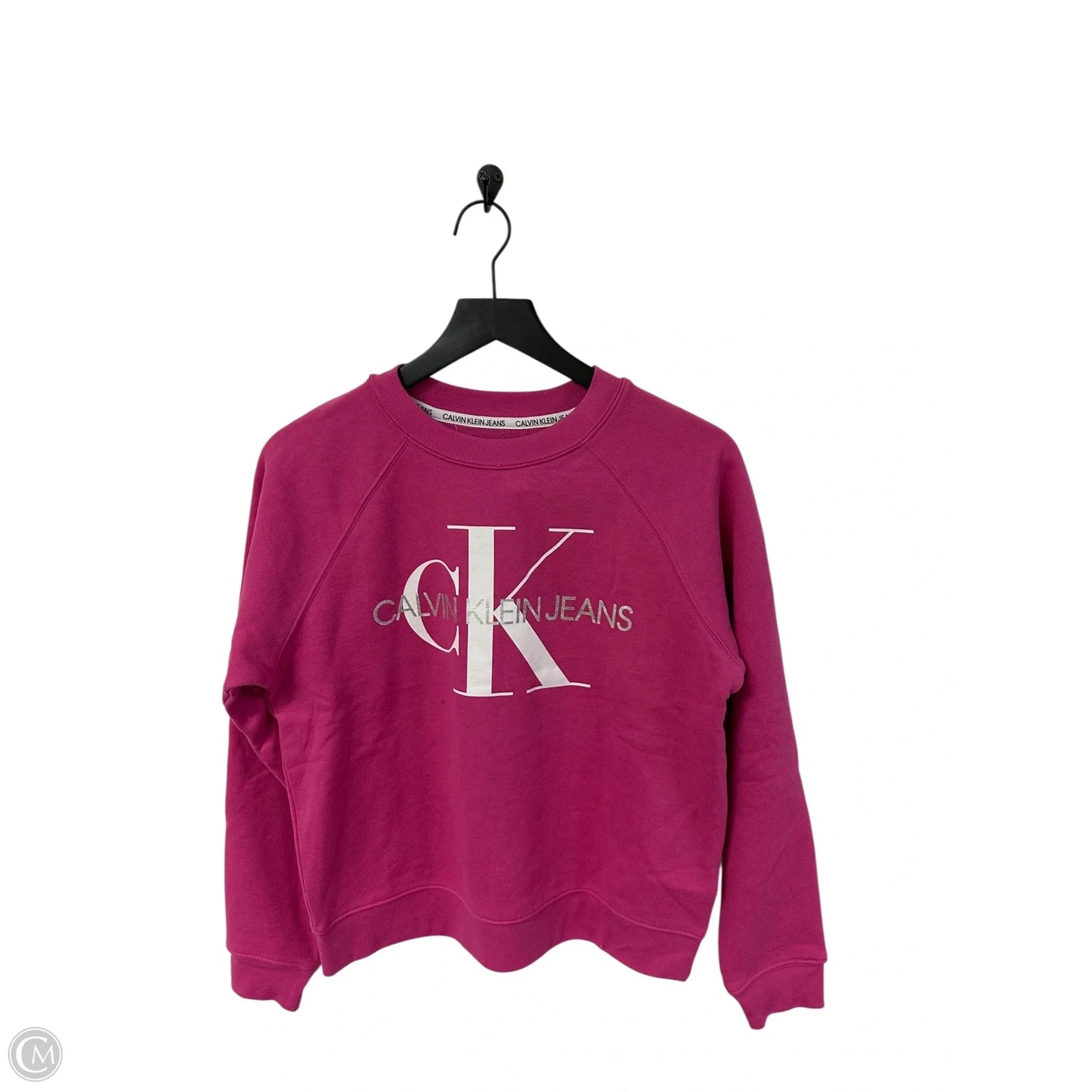 Sweatshirt Crewneck By Calvin Klein In Pink, Size: S