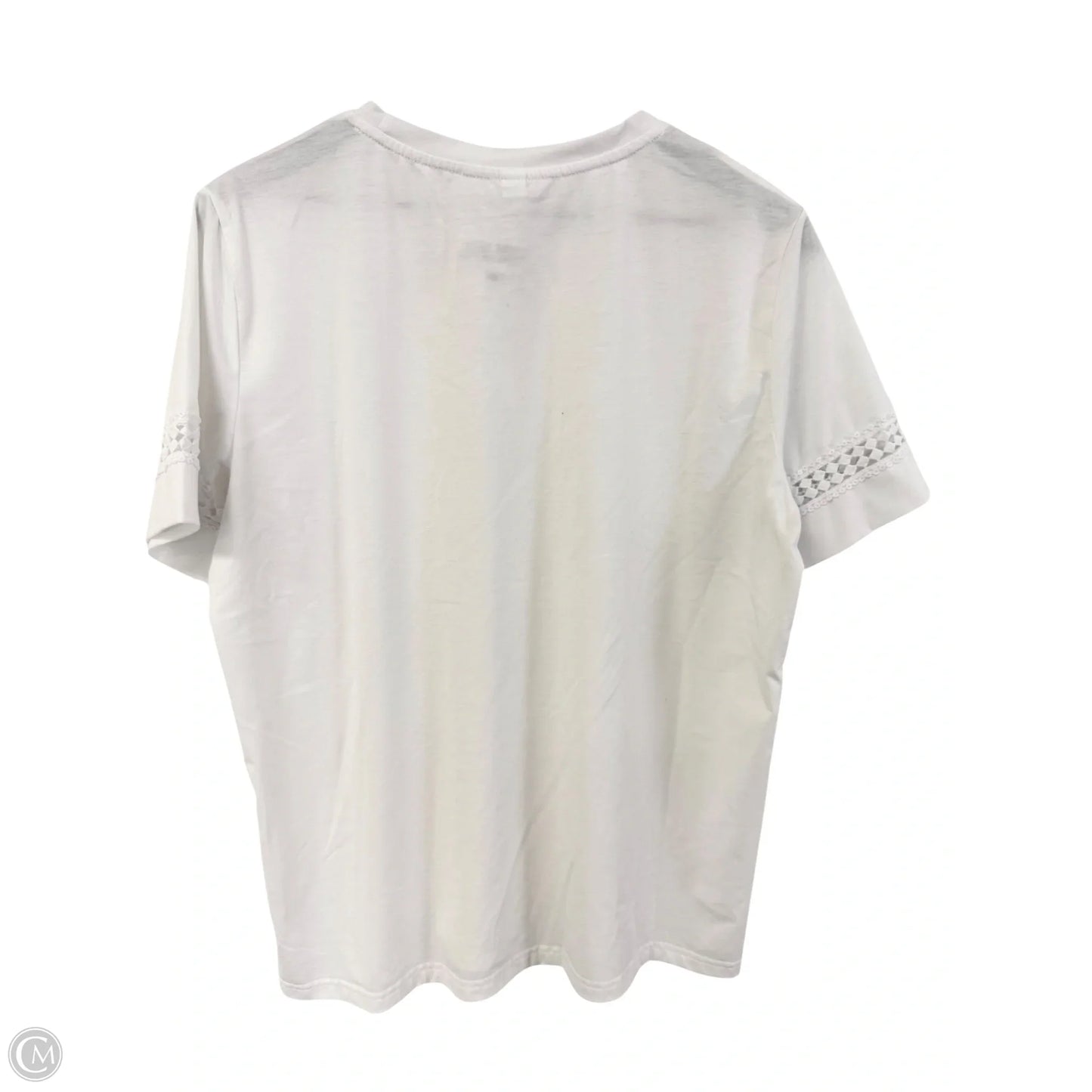 Top Short Sleeve Basic By Cmf In White, Size: Xl