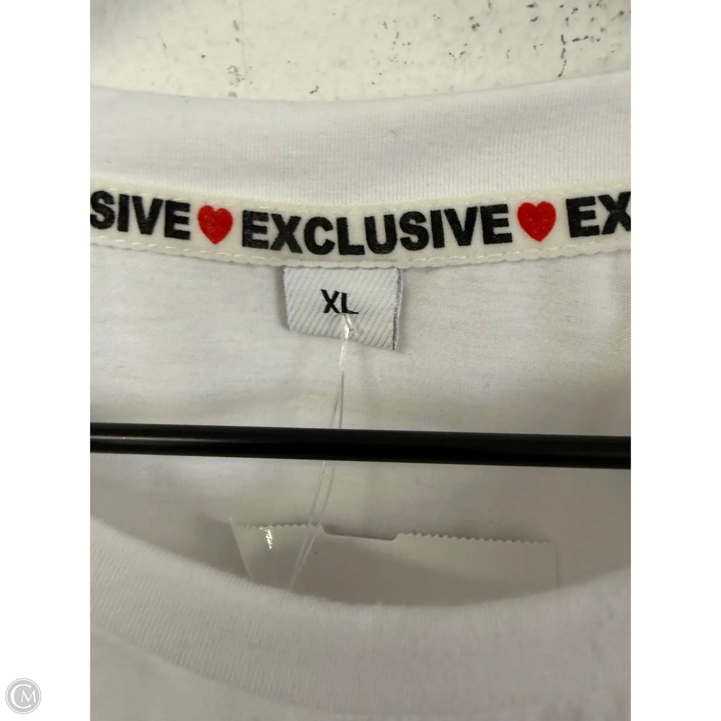 Top Short Sleeve Basic By Cmf In White, Size: Xl