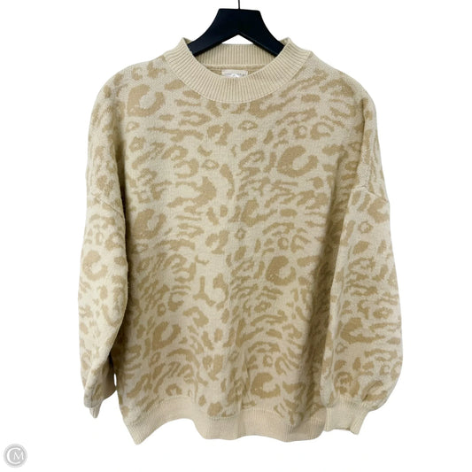 Sweater By Main Strip In Leopard Print, Size: S