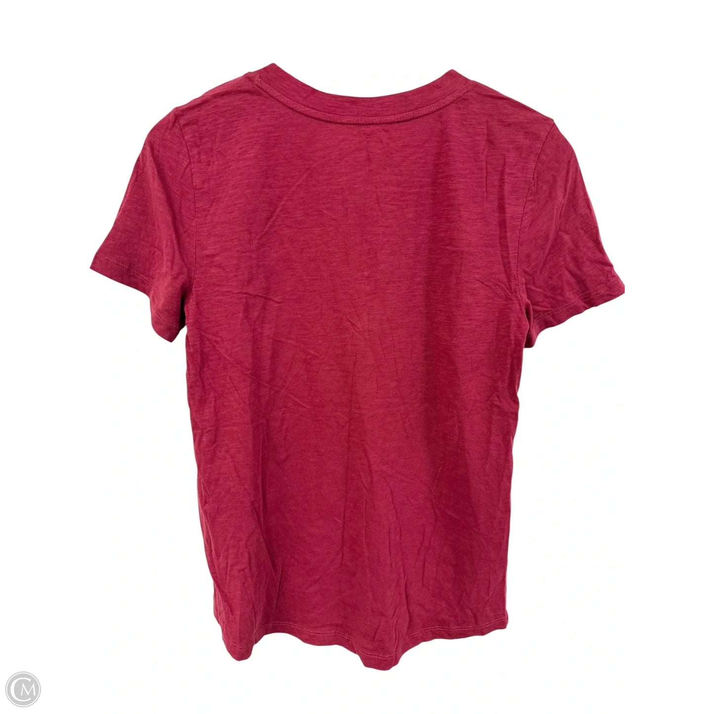 Top Short Sleeve Basic By Loft In Red, Size: S