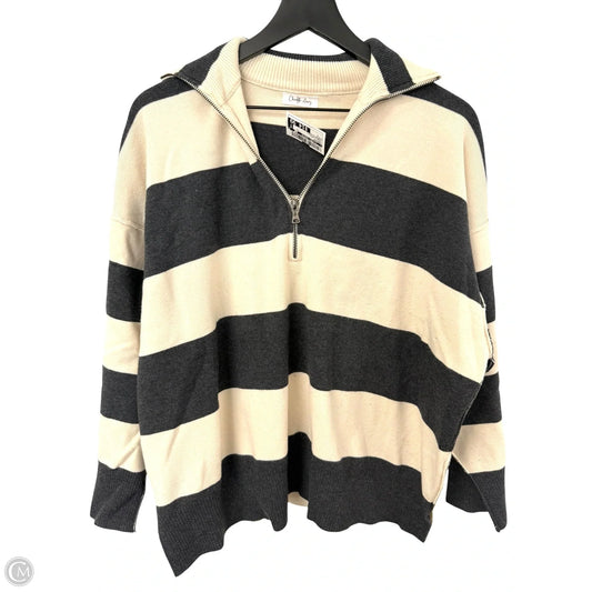 Sweater By Clothes Mentor In Cream & Grey, Size: S