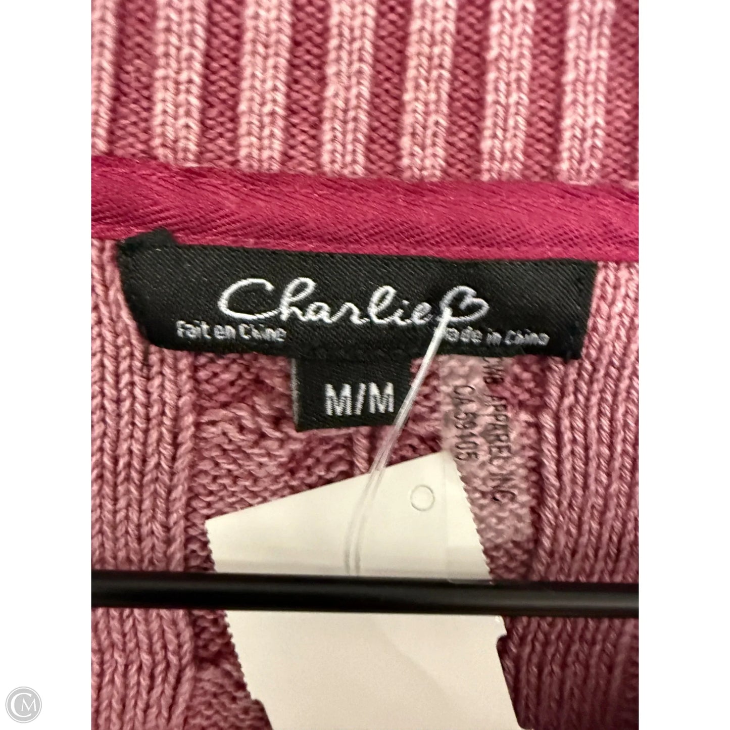 Sweater By Charlie B In Pink, Size: M