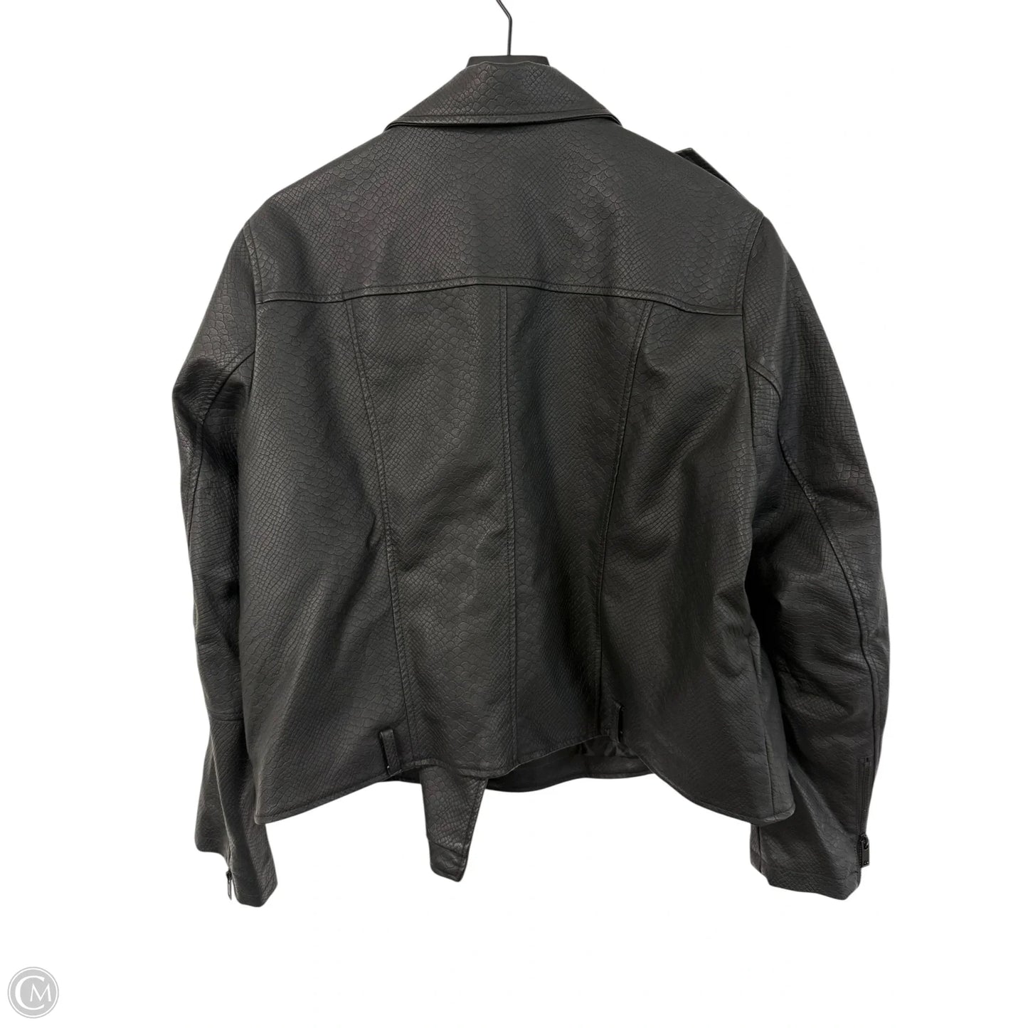Jacket Moto By Dex In Black, Size: 2x