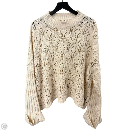 Sweater By Pol In Cream, Size: L