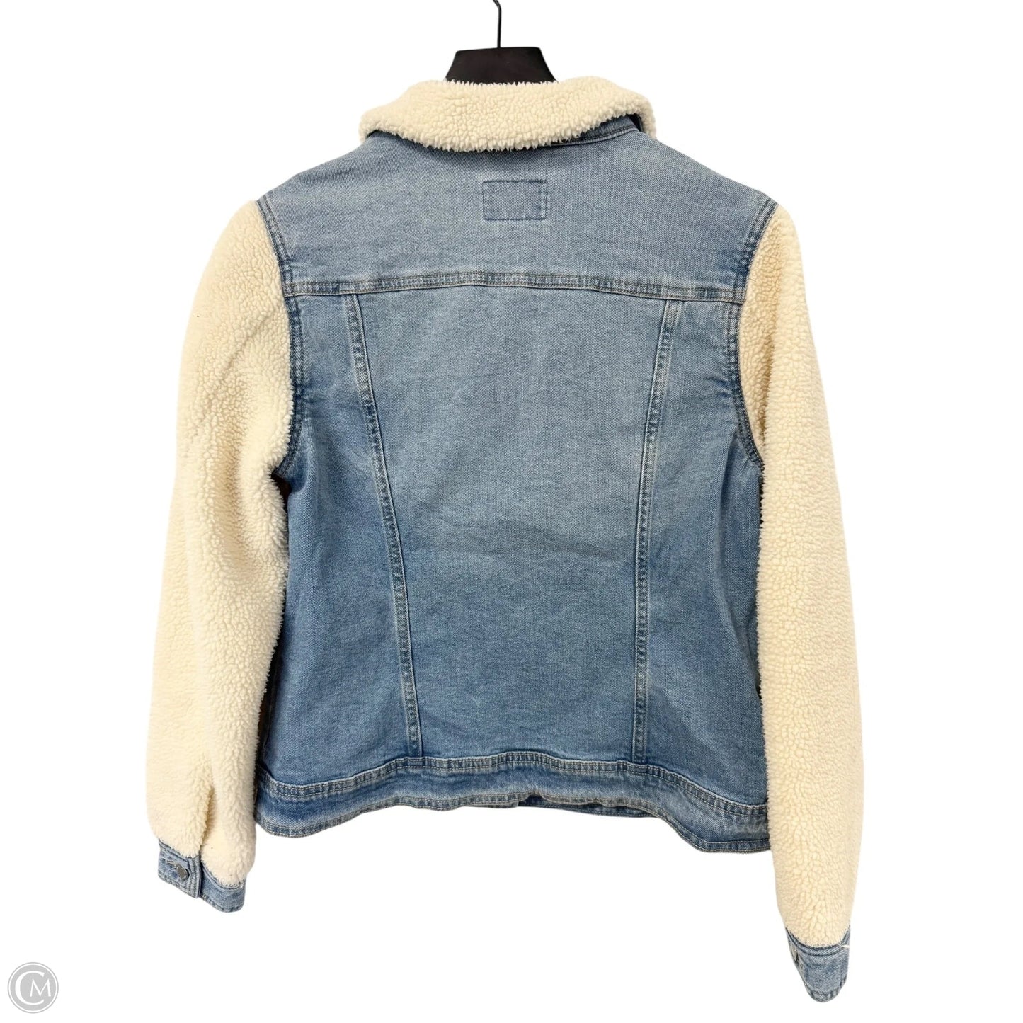 Jacket Denim By Universal Thread In Blue & White, Size: M