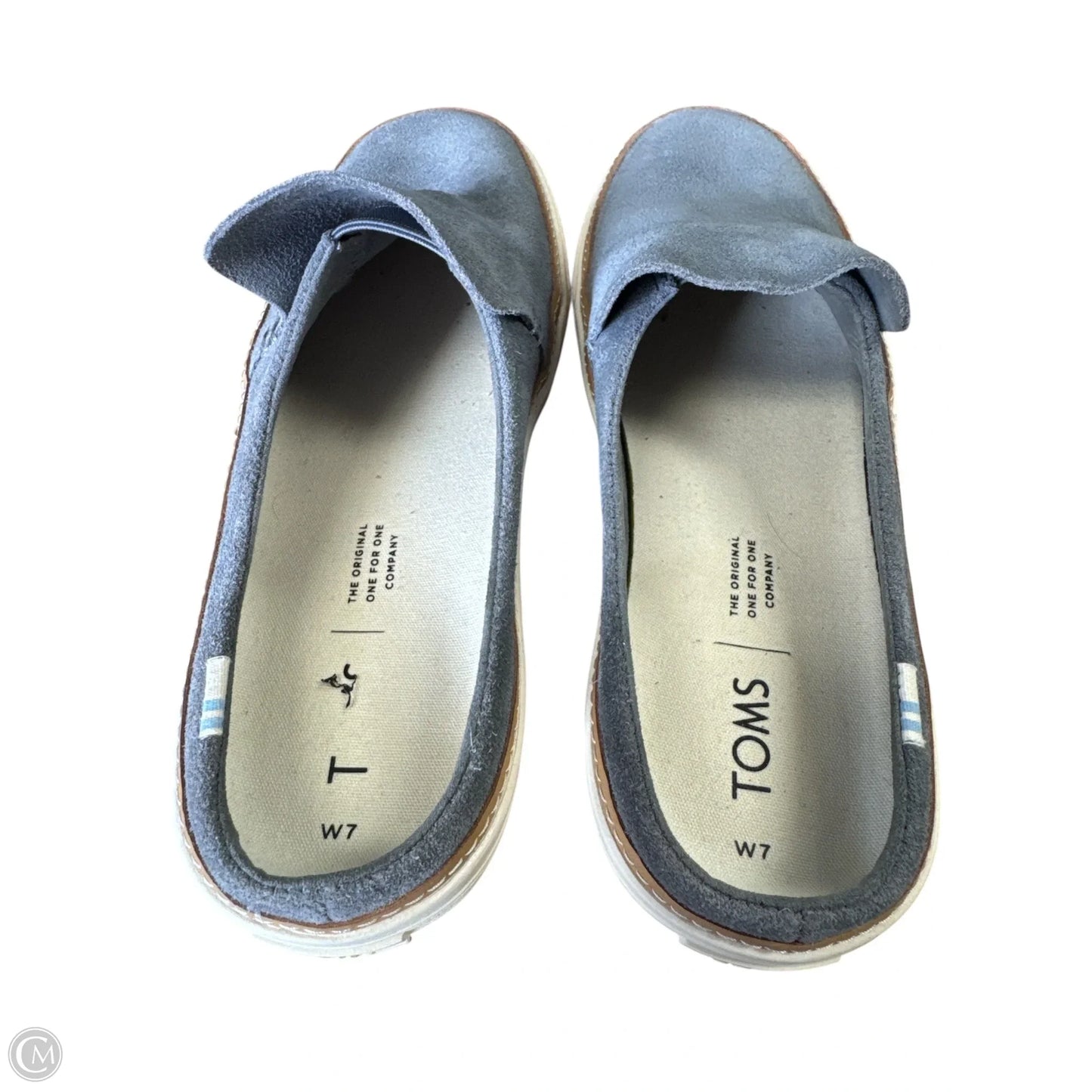 Shoes Flats By Toms In Grey, Size: 7