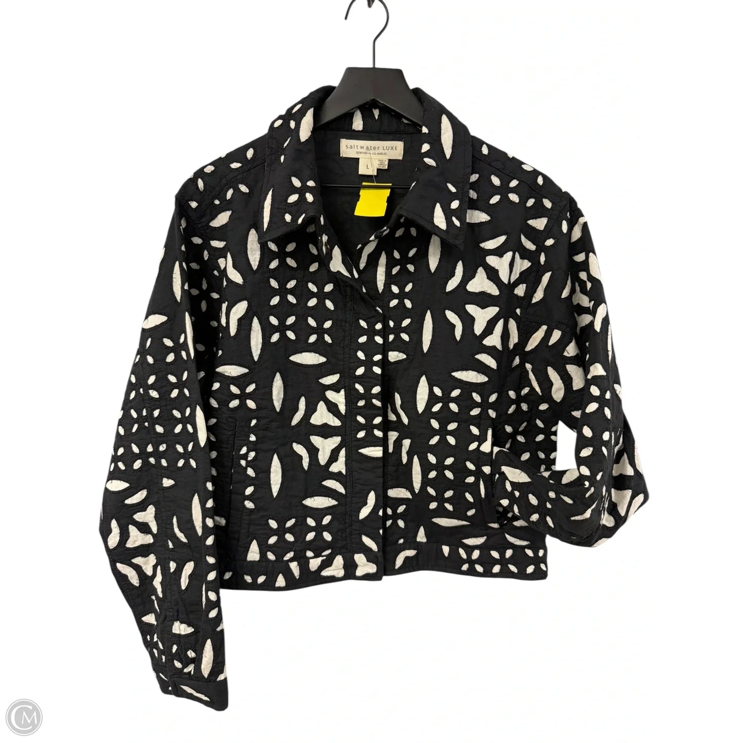 Jacket Other By Saltwater Luxe In Black & White, Size: L
