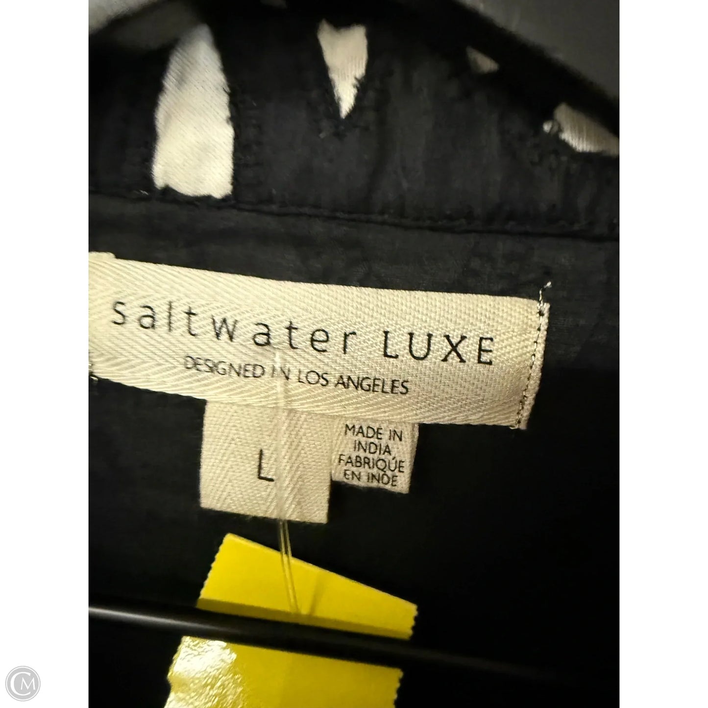 Jacket Other By Saltwater Luxe In Black & White, Size: L