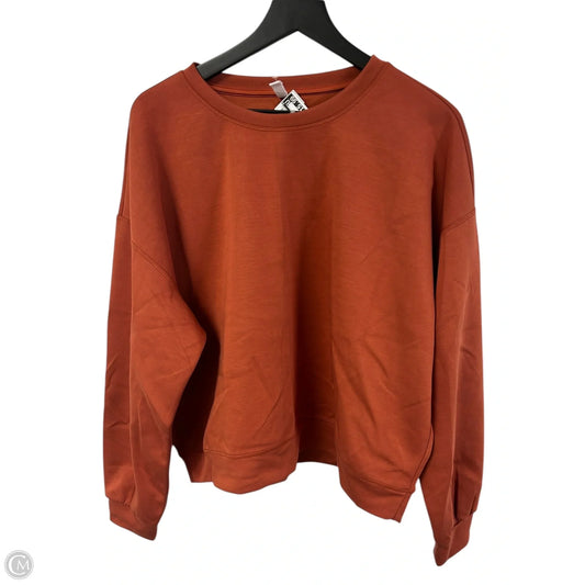 Sweatshirt Crewneck By Wishlist In Orange, Size: L