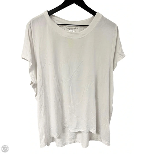 Athletic Top Short Sleeve By Athleta In White, Size: Xl