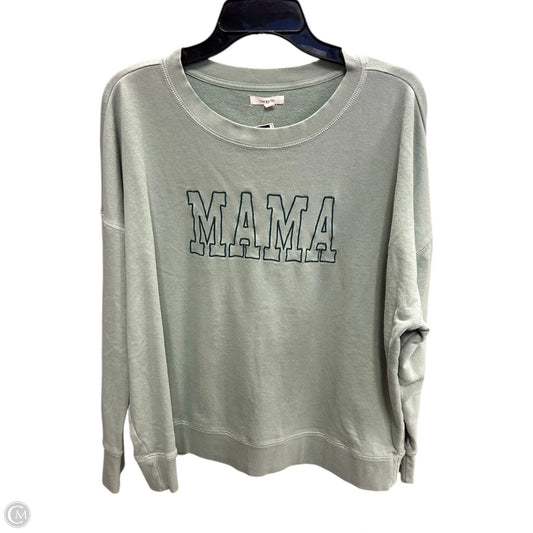 Sweatshirt Crewneck By Maurices In Green, Size: Xl