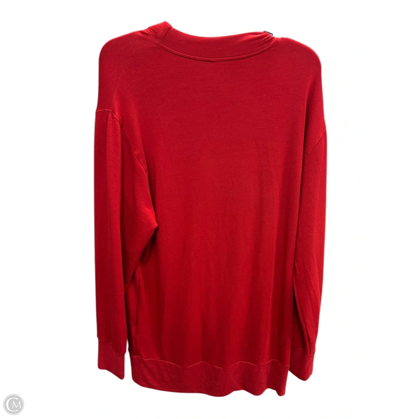 Sweatshirt Crewneck By Athleta In Red, Size: L