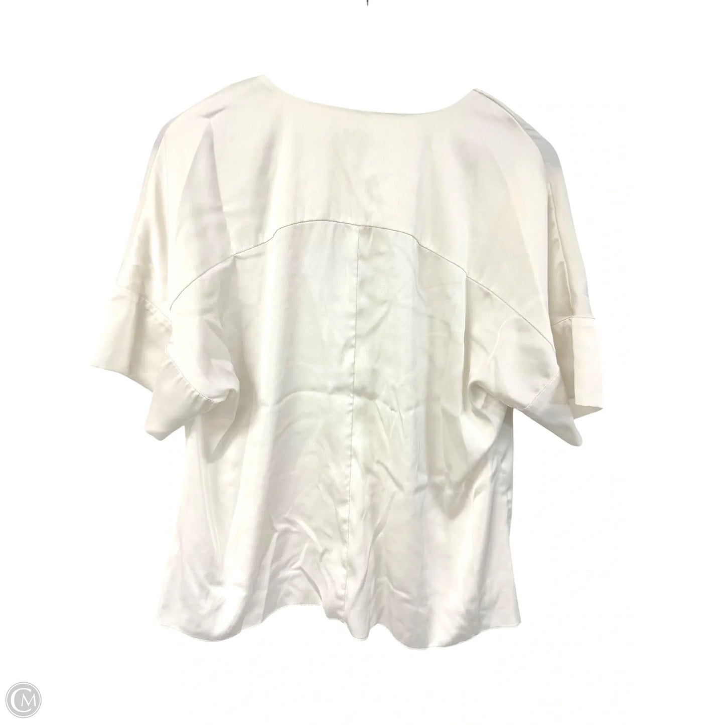 Top Short Sleeve By Worthington In Ivory, Size: M