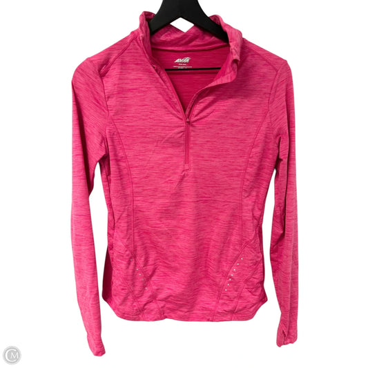 Athletic Top Long Sleeve Collar By Avia In Pink, Size: S