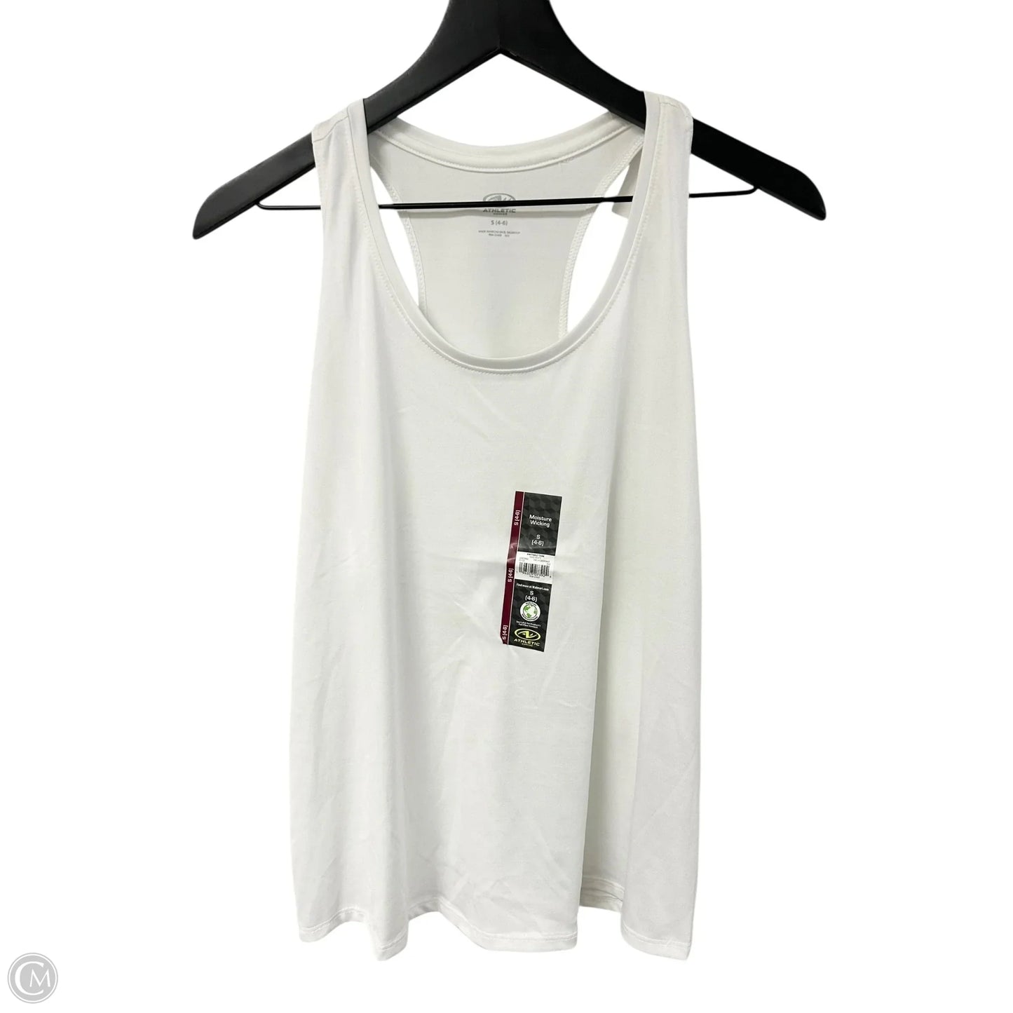 Athletic Tank Top By Athletic Works In White, Size: S