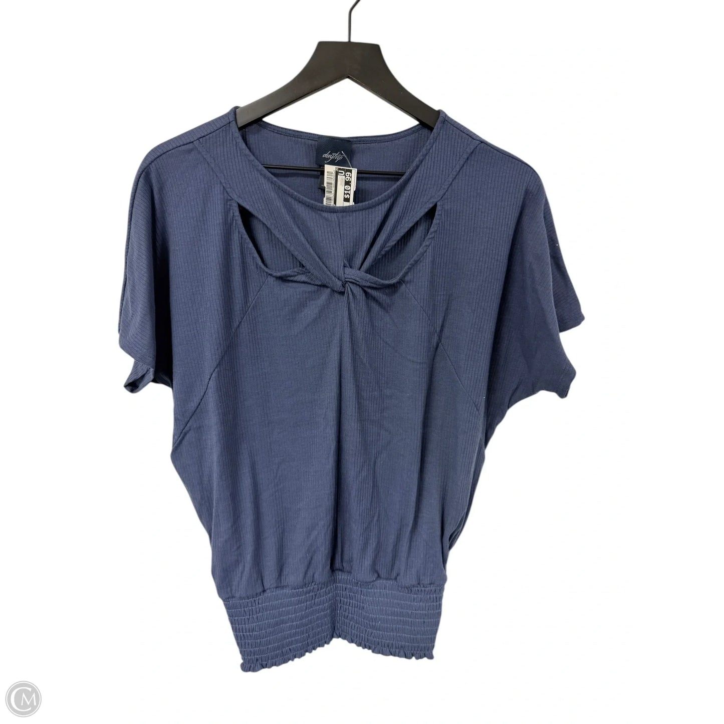 Top Short Sleeve By Daytrip In Blue, Size: M