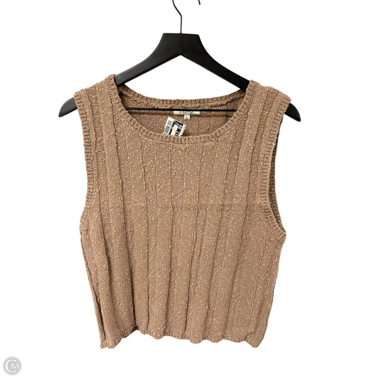 Top Sleeveless By Z Supply In Brown, Size: L