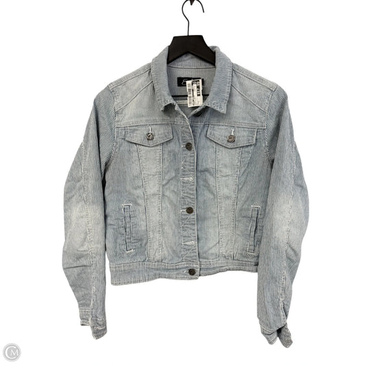 Jacket Denim By Earl Jean In Blue Denim, Size: S