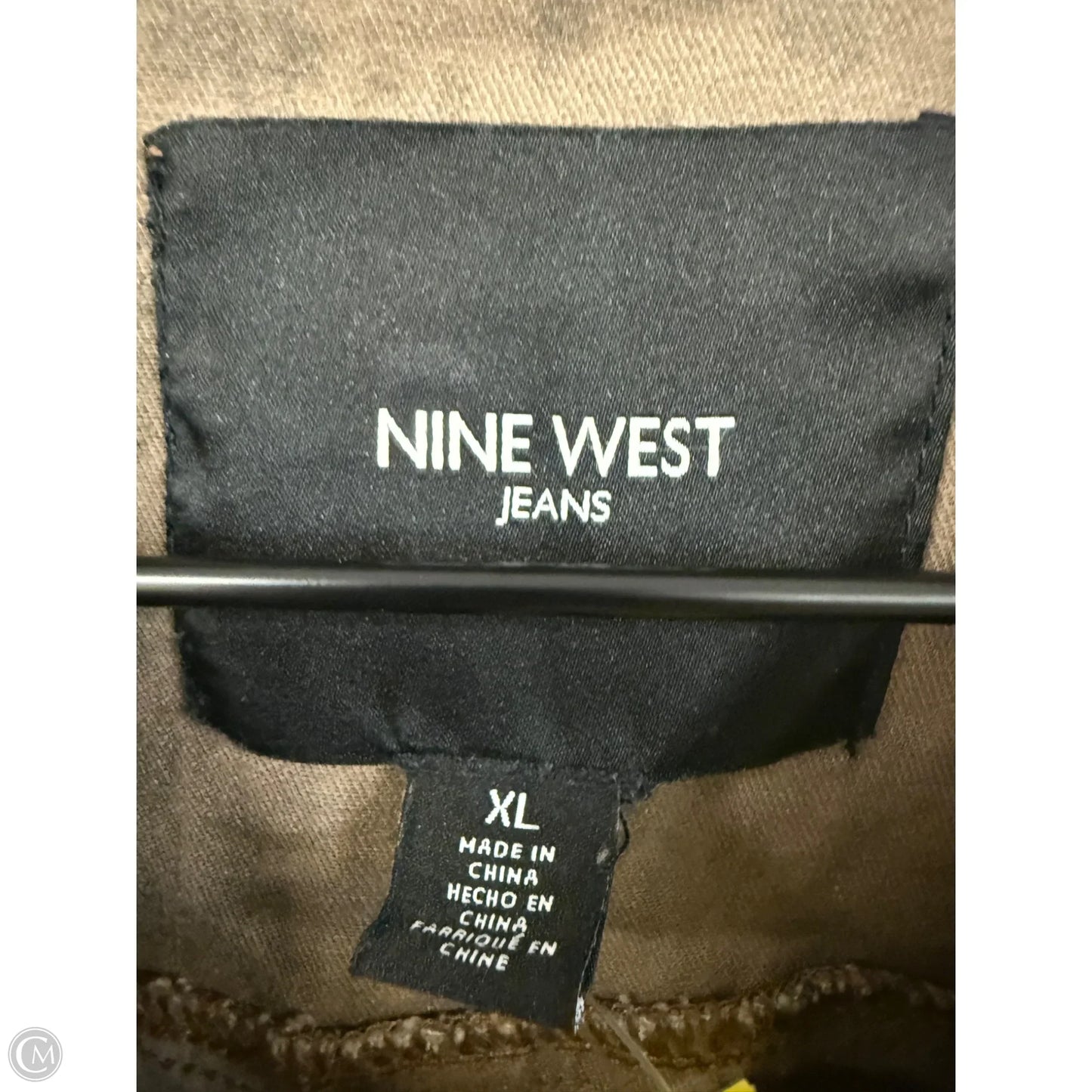 Jacket Denim By Nine West Apparel In Leopard Print, Size: Xl