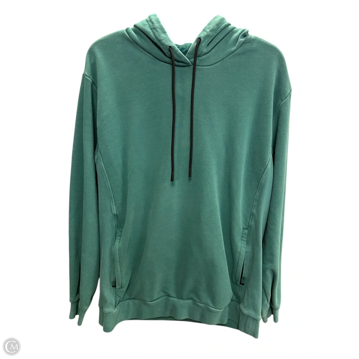 Sweatshirt Hoodie By Fabletics In Green, Size: L