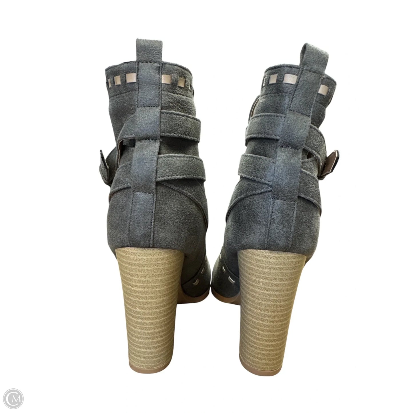 Boots Ankle Heels By Venus In Grey, Size: 8