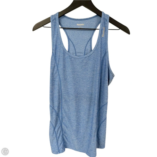 Athletic Tank Top By Reebok In Blue, Size: L