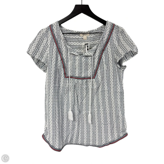 Top Short Sleeve By Style And Company In Multi-colored, Size: S