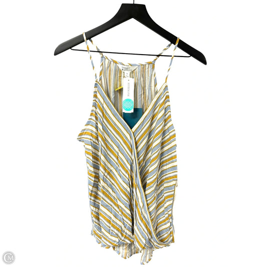 Top Sleeveless By Market & Spruce In Blue & Yellow, Size: Xl