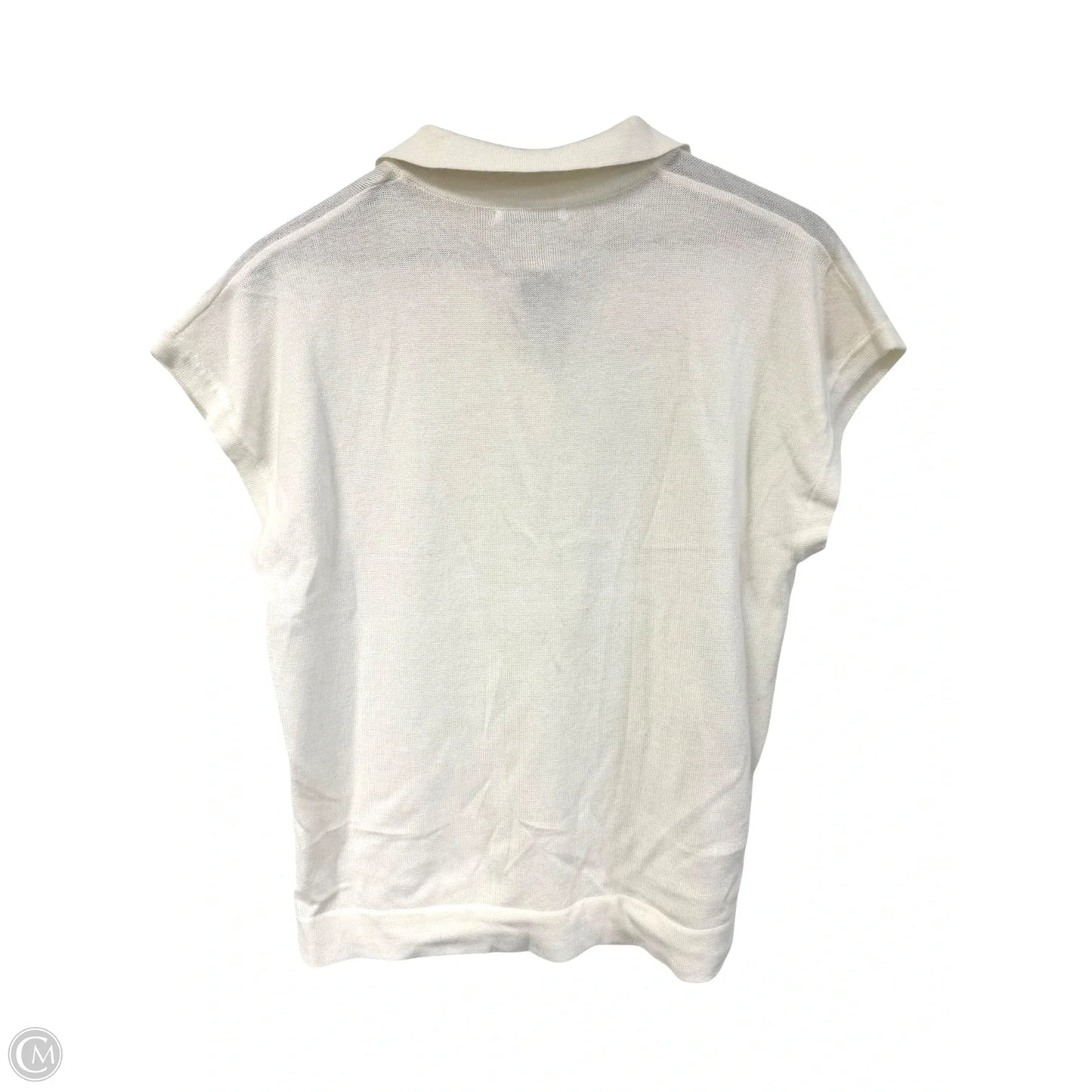 Top Short Sleeve By Staccato In White, Size: M