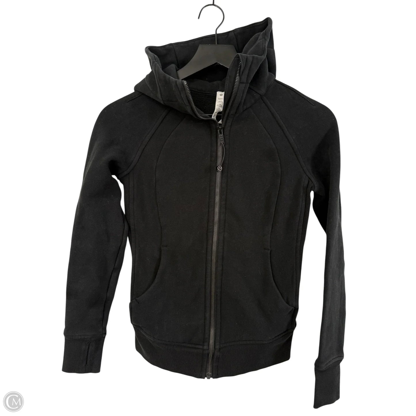 Sweatshirt Hoodie By Lululemon In Black, Size: 2