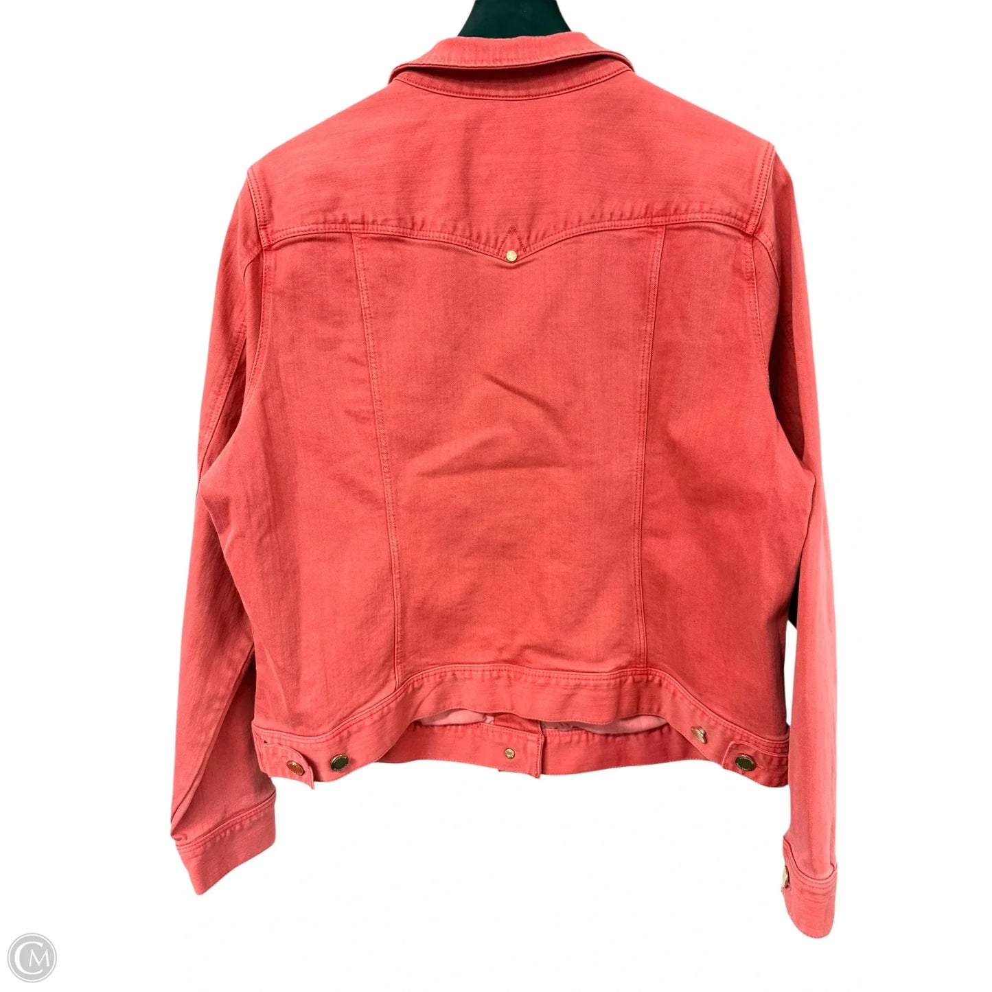 Jacket Denim By Liverpool In Orange Denim, Size: Xl