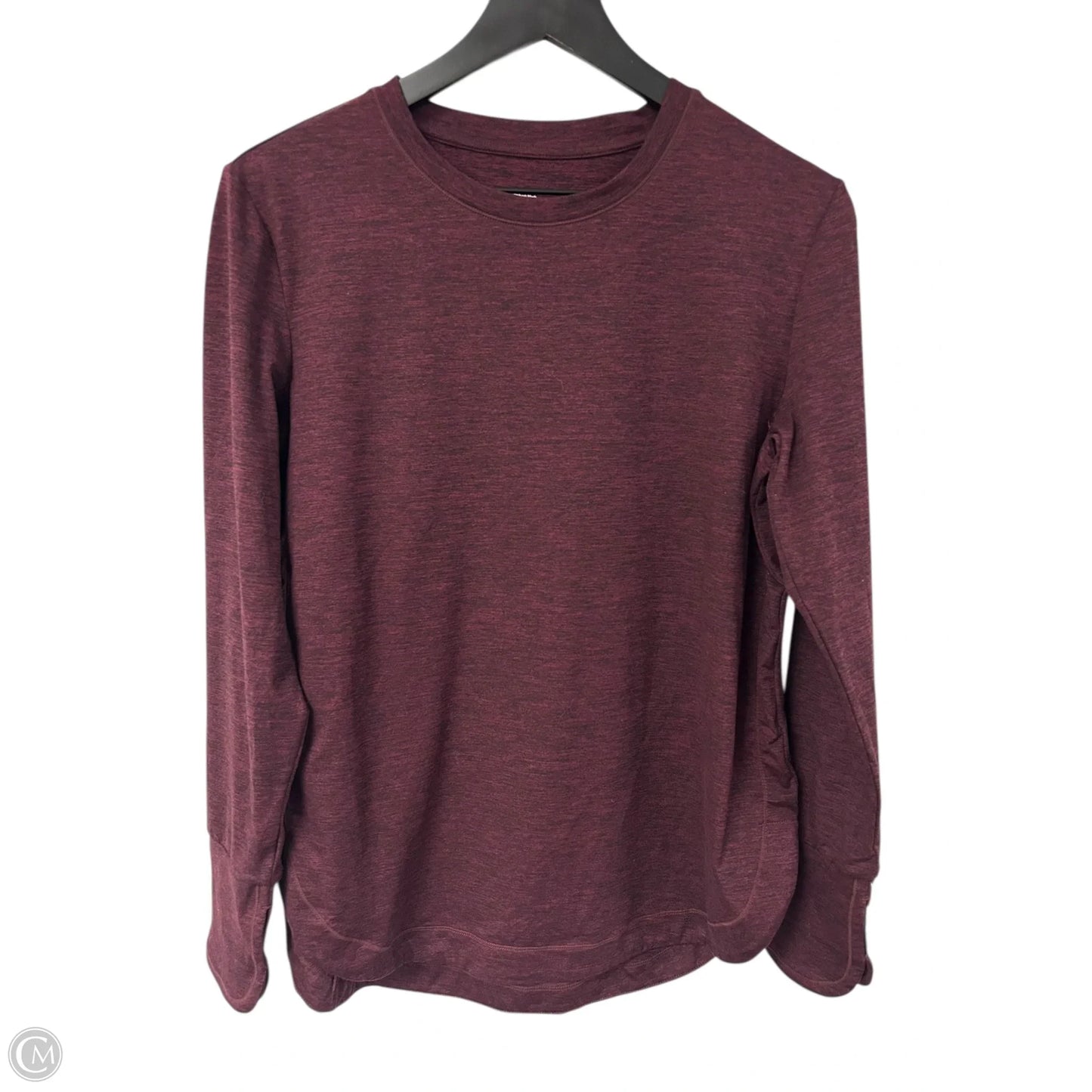 Athletic Top Long Sleeve Crewneck By Members Mark In Purple, Size: M