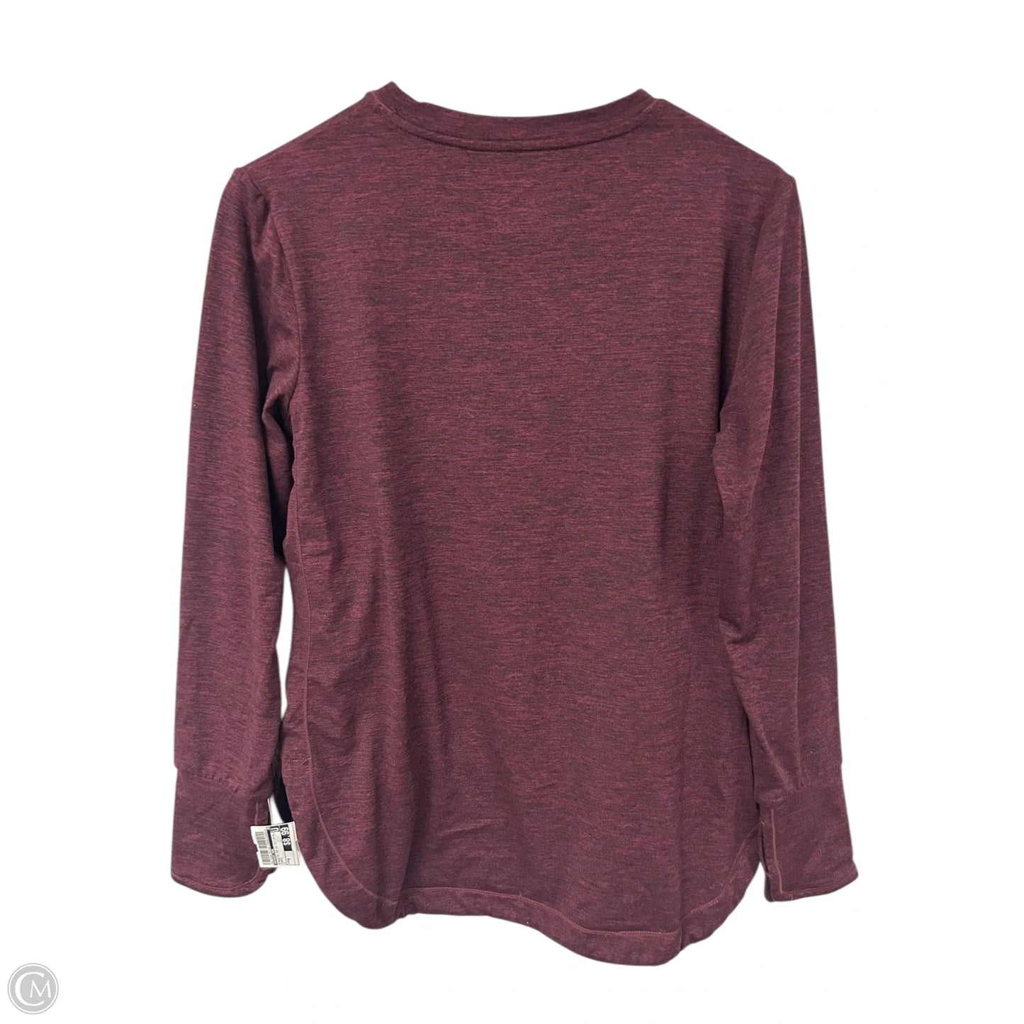 Athletic Top Long Sleeve Crewneck By Members Mark In Purple, Size: M