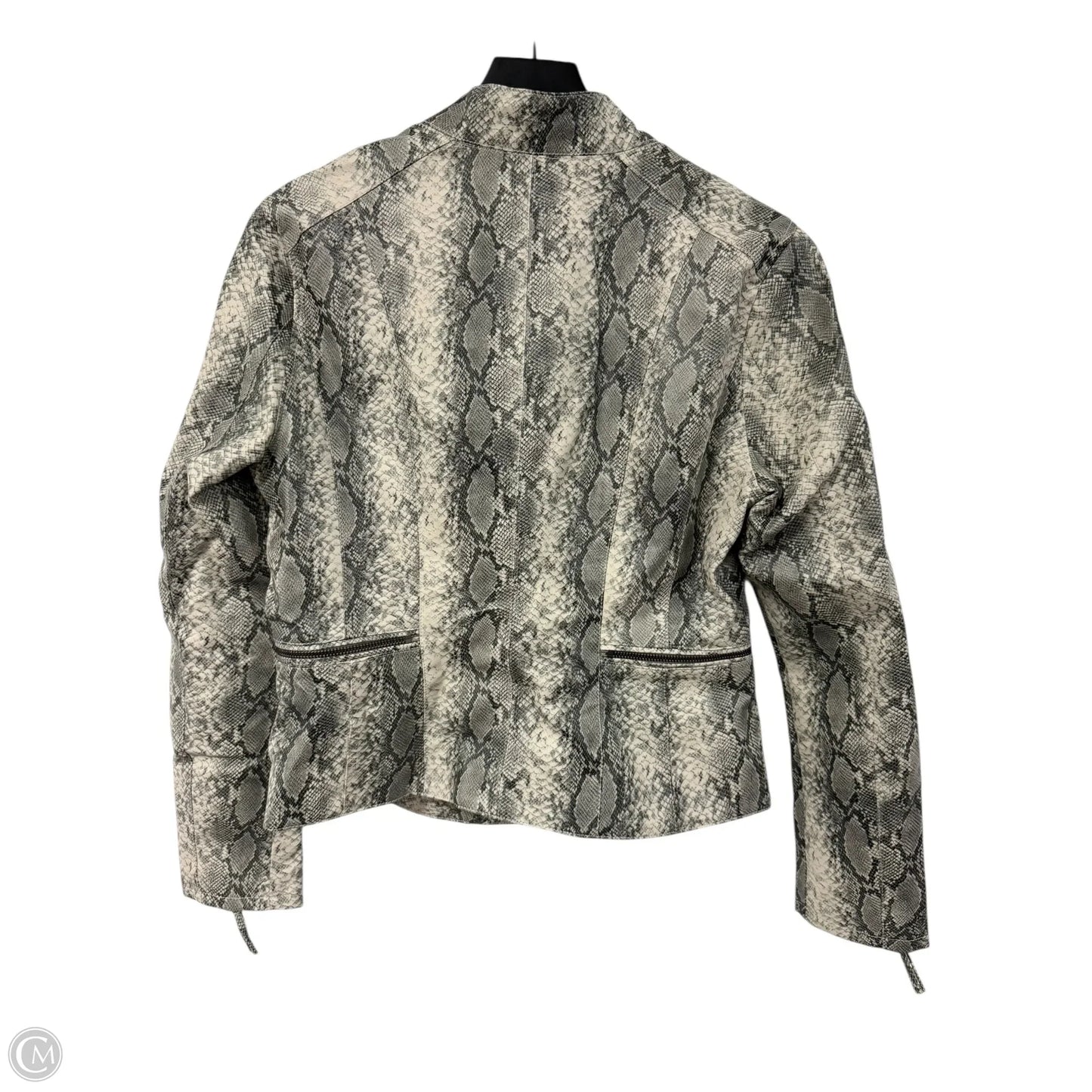 Jacket Moto By Blanknyc In Snakeskin Print, Size: M