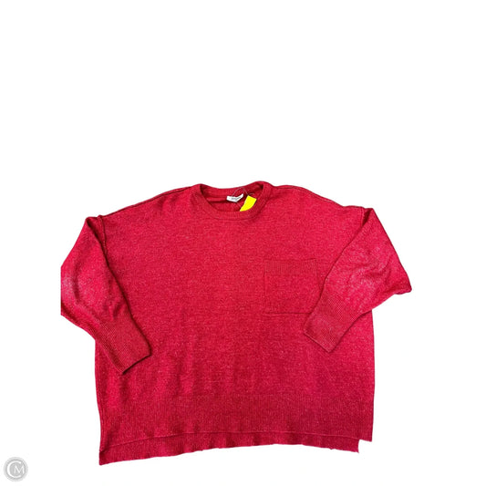 Sweater By Zenana In Red, Size: 3x