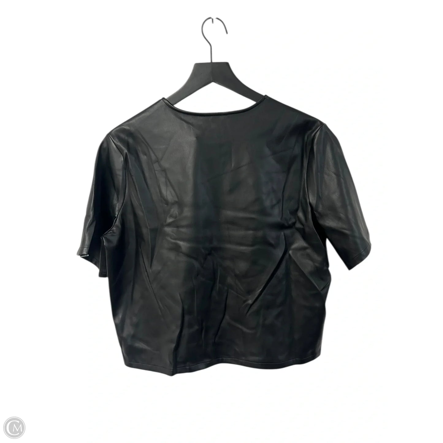 Top Short Sleeve By Express In Black, Size: M