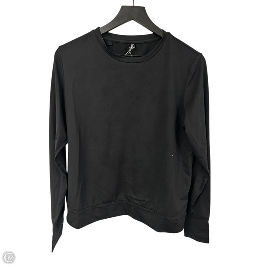 Athletic Top Long Sleeve Crewneck By Lukka In Black, Size: M