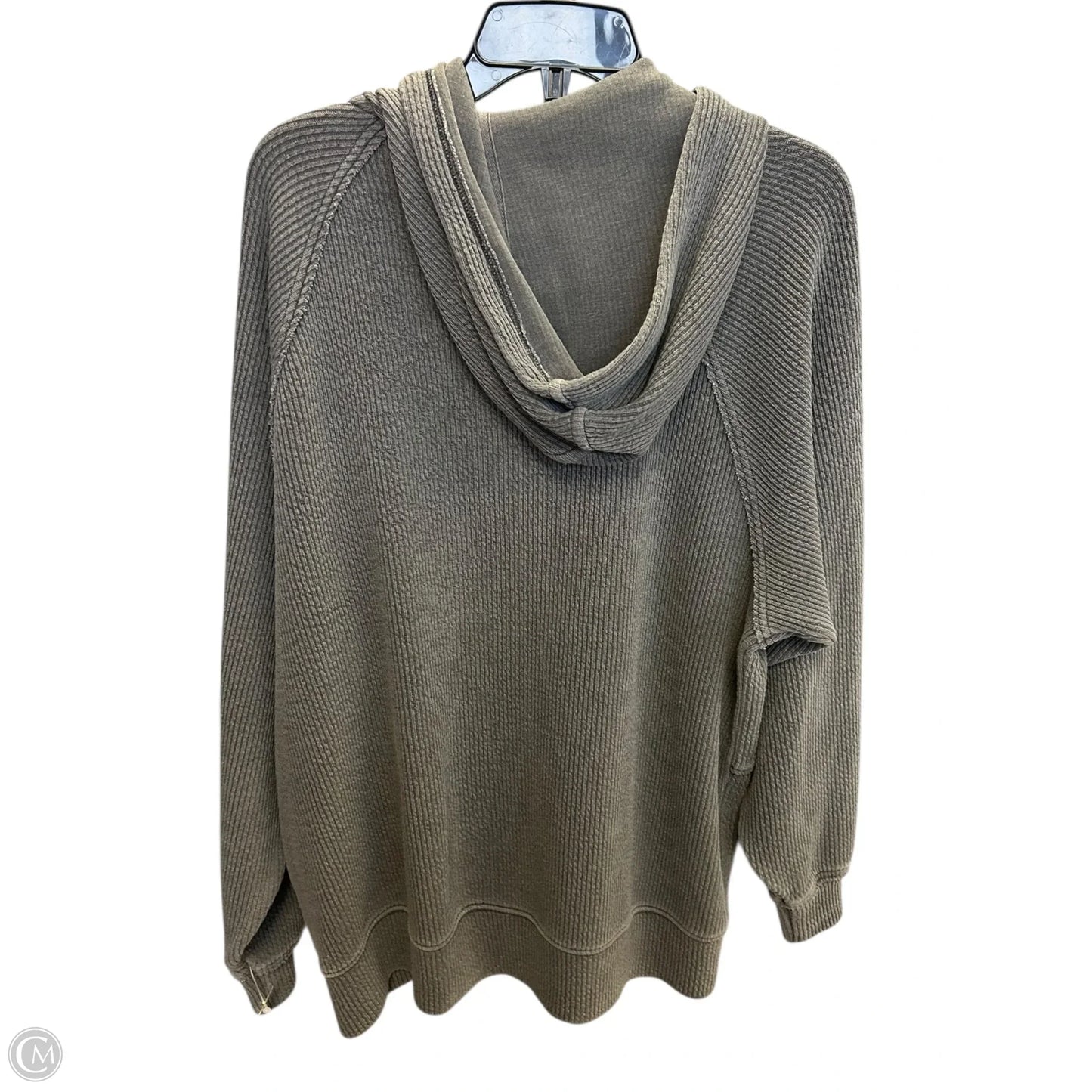 Sweatshirt Hoodie By Aerie In Grey, Size: S