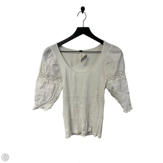 Top Short Sleeve By Free People In White, Size: S