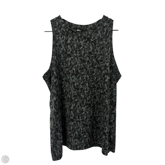 Athletic Tank Top By Athleta In Black & Grey, Size: M