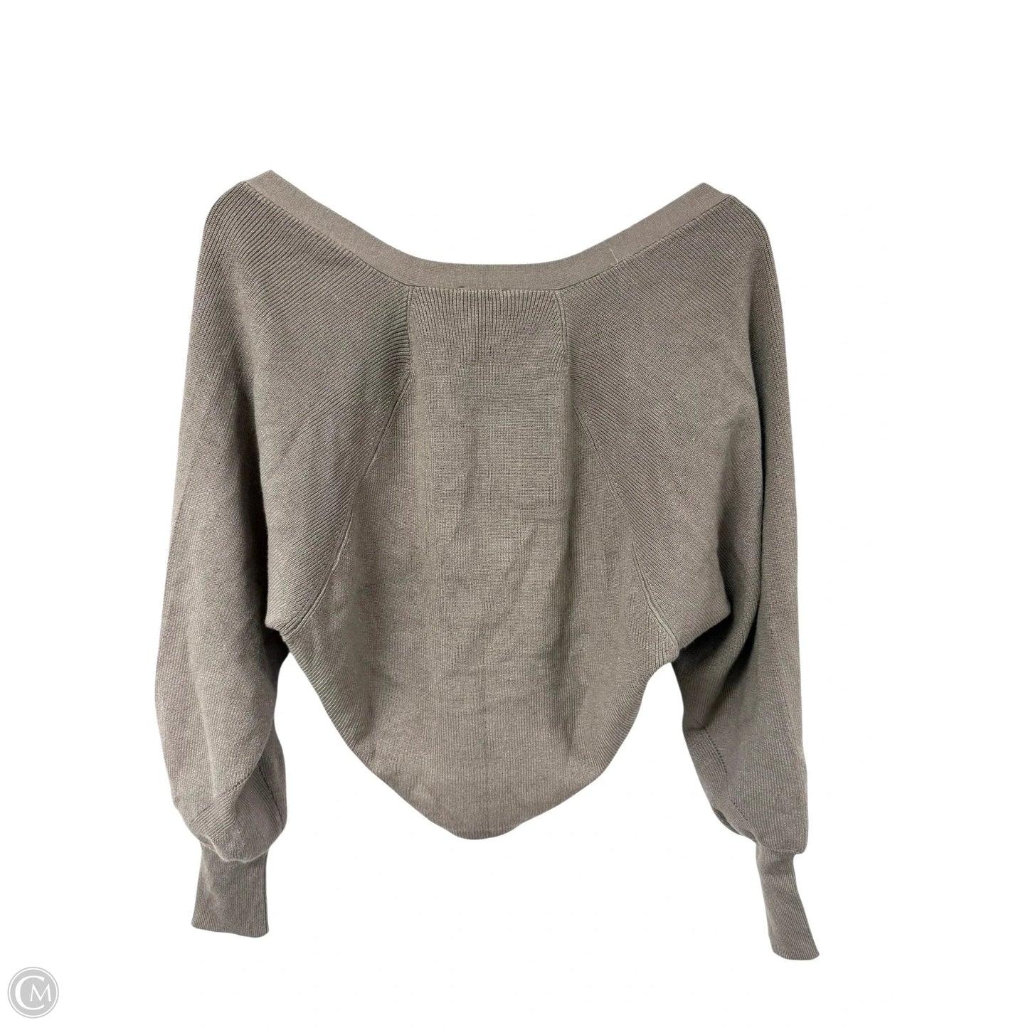 Cardigan By Hem & Thread In Taupe, Size: S