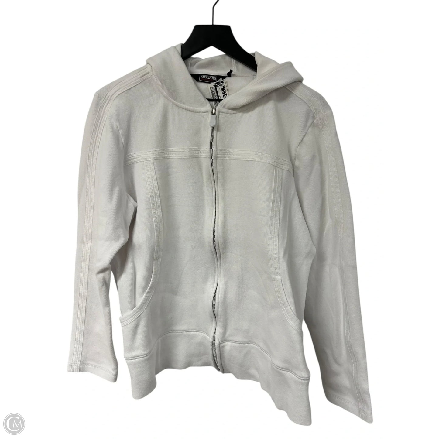 Sweatshirt Hoodie By Kirkland In White, Size: Xl