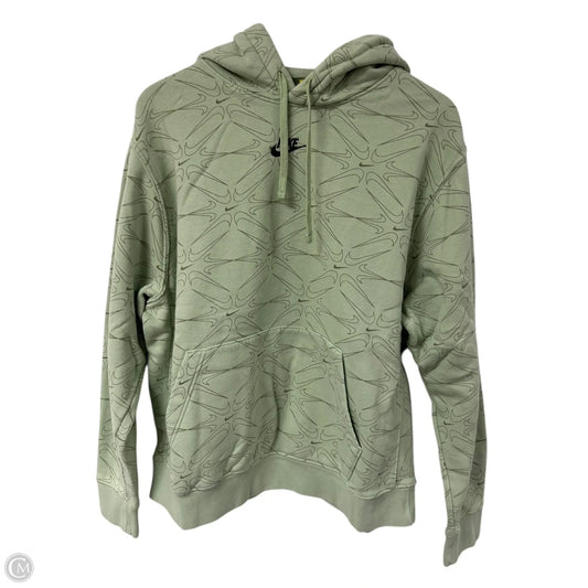Sweatshirt Hoodie By Nike Apparel In Green, Size: L