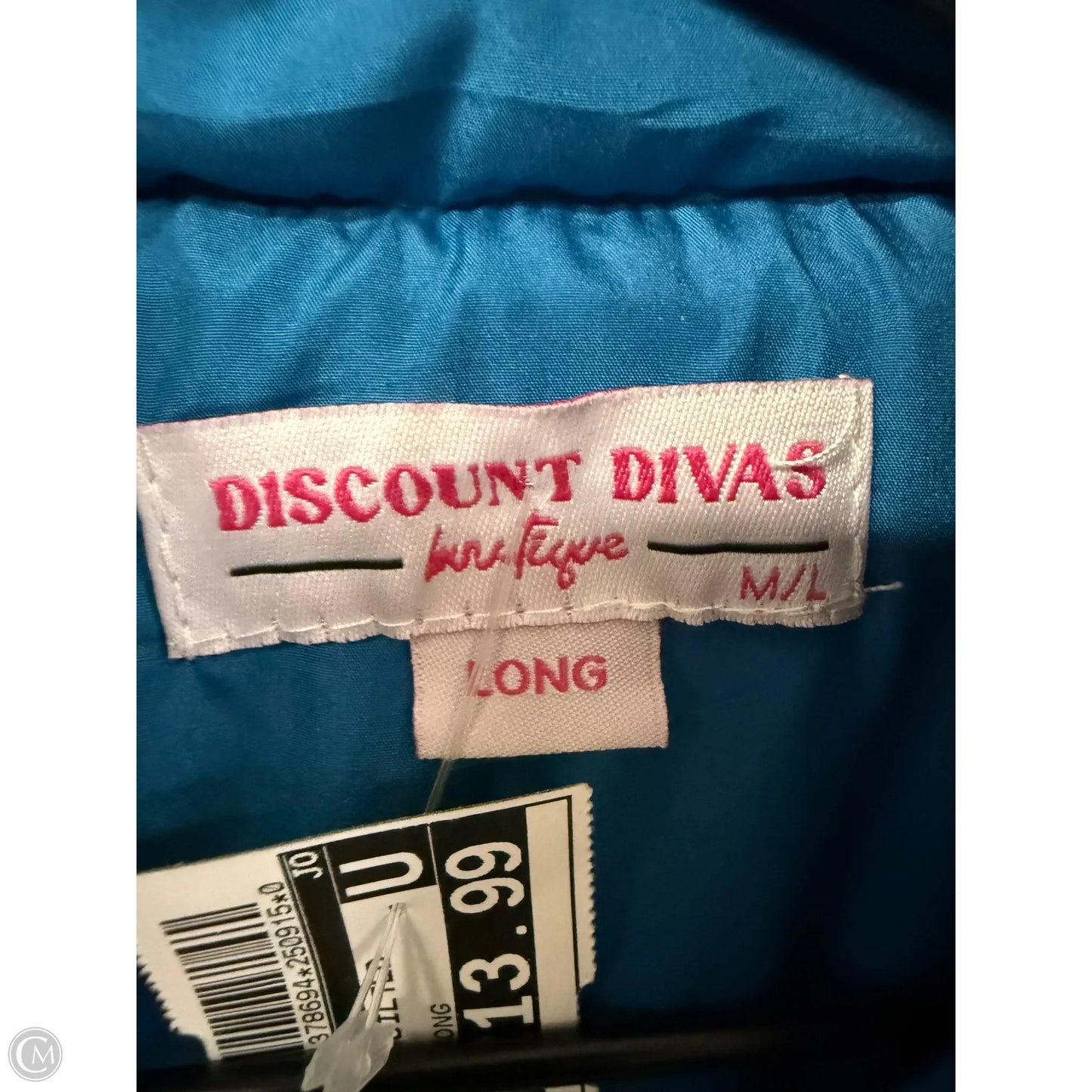 Vest Puffer & Quilted By Cme In Blue, Size: M