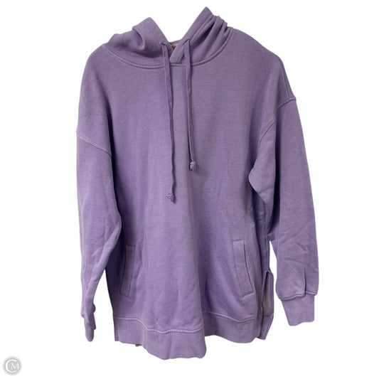 Sweatshirt Hoodie By Cme In Purple, Size: L