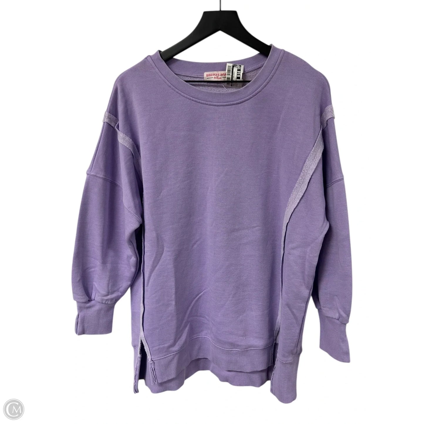 Sweatshirt Crewneck By Cme In Purple, Size: S
