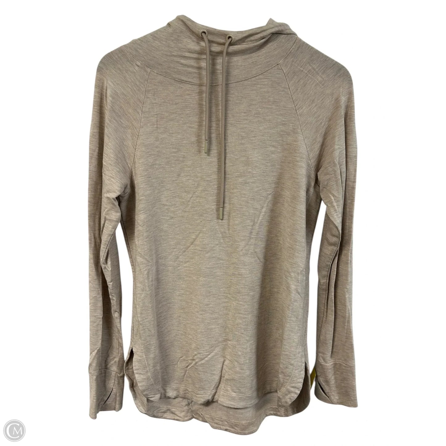 Athletic Sweatshirt Hoodie By Thread And Supply In Tan, Size: M
