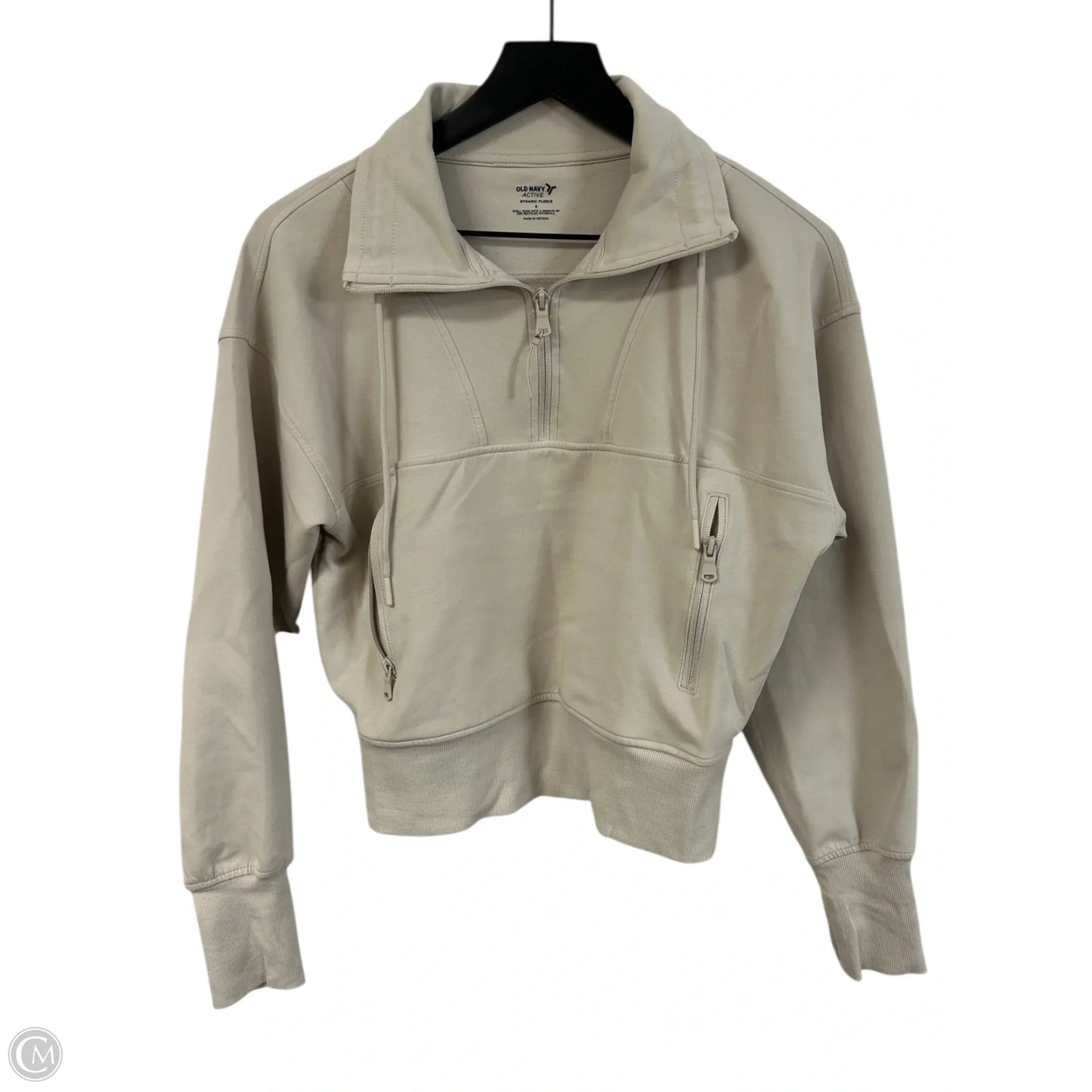 Athletic Sweatshirt Collar By Old Navy In Cream, Size: S